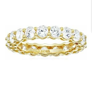 18k Swarovski eternity ring